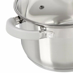 Кастрюля Felicita 2.9л, нерж.сталь, крышка стекло 18х11.5см арт.009387 /MALLONY/  фото 9