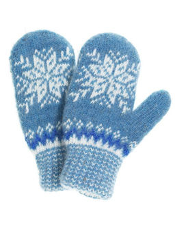 Варежки детские "Снежинка" 3 цвета 0608-24