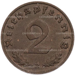Монета 2 рейхспфеннига 1939 года B Германия