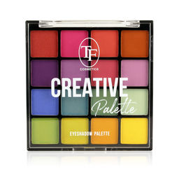 TF Палетка теней для макияжа CREATIVE PALETTE тон 01 Цветная 16цветов