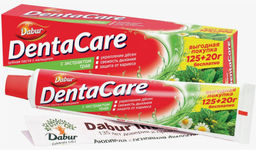 ДэнтаКэр зубн.паста 125гр+20гр с кальцием C экстрактом трав