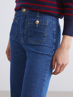 Wideleg Kad?n Jean Pantolon