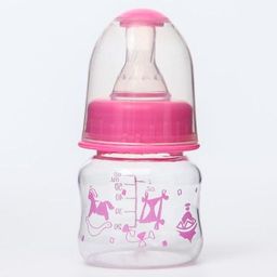 Бутылочка для кормления Карапуз, классическое горло, 60 мл., от 0 мес., цвета МИКС - Крошка я фото 4