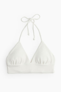 Top de bikini triangular con relleno