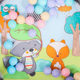 Развивающий коврик 3 в 1 Енот, 68х68 см, Крошка Я  фото 8