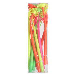 Цена за 12 шт. Ручка цветок, гелевая Цветок, прикол, МИКС - Calligrata фото 4