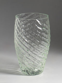 Ваза для цветов, h=21 см, d=11, стекло, прозрачная