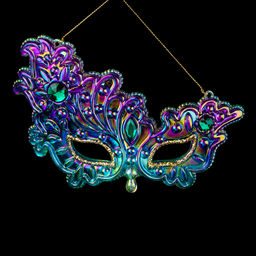 АКЦИЯ Цена за 1 шт. Украшение ErichKrause Decor Маска северное сияние 15.5см