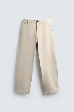 STRAIGHT-LEG CHINO TROUSERS - Zara фото 6