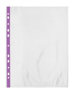 Expert Complete Premier Файл-вкладыш с цв. полоской A4 20 шт. 30 мкм глянцевый фиолетовый EC290903