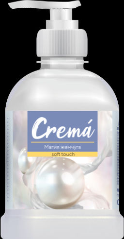 Мыло жидкое 500мл CREMA soft touch Крем Магия Жемчуга (дозатор) - Flora фото 2