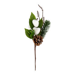 Blumentag VDF-132 Веточка хвойная с шишкой и ягодами 3 х 1 шт. 34 см 01