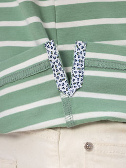 Джемпер мужской с воротником поло короткий рукав GREG G144-KD4-UT22 (зеленая полоска) фото 2