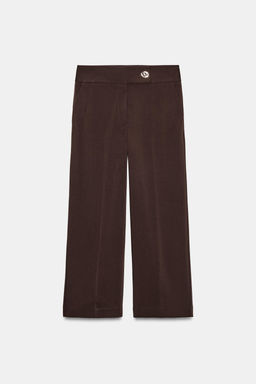 HIGH-WAIST STRAIGHT-LEG TROUSERS - Zara фото 6