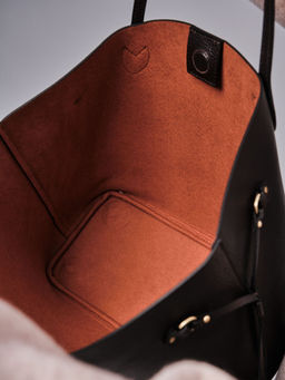 Сумка кожаная шоппер Deboro 30890 темно-коричневая