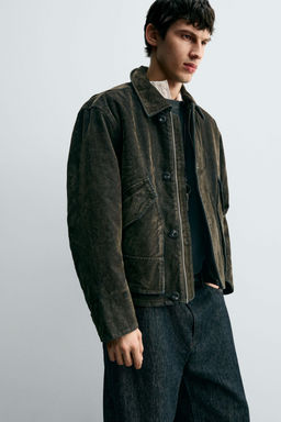 VELOUR TWILL JACKET - Zara фото 6