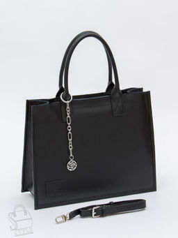 Сумка женская кожаная 1036L black Polina&Eiterou