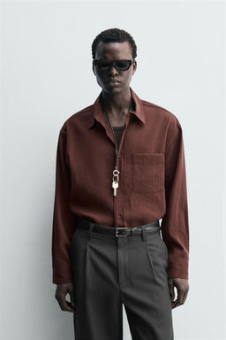 RELAXED FIT FLOWING SHIRT - Zara фото 2