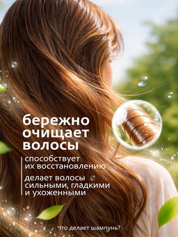 Шампунь Grass Milana Восстановление и сила с кератином 1000 мл  фото 3