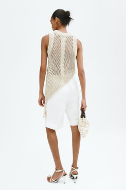 Top efecto crochet con borla - H&m фото 5