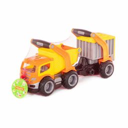 ГрипТрак, автомобиль-самосвал с полуприцепом (в сеточке) - Полесье фото 9