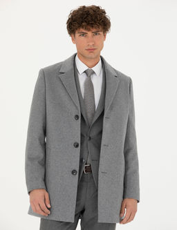 A__k Gri Y_n Kar___ml_ Ekstra Slim Fit Ka_e Kaban