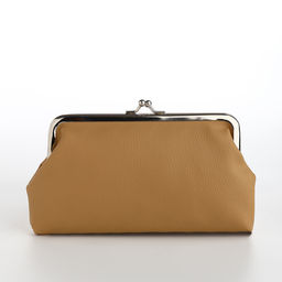 Косметичка женская на фермуаре, маленькая, бежевая - Simaland фото 2