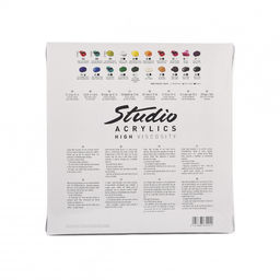 Краска акриловая PEBEO набор Studio Acrylics с кистью 20 цв. х 20 мл 833421 (833426)