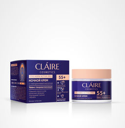 Claire cosmetics COLLAGEN ACTIVE PRO Крем Ночной 55+ 50мл