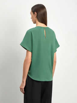 Блуза в оттенке луговой зелени - Emka фото 4