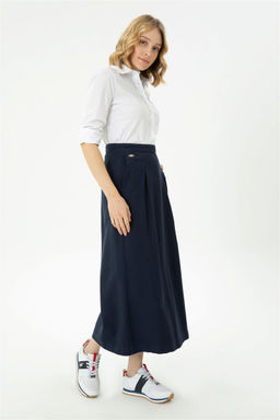 Женская темно-синяя тканая юбка Неожиданная скидка в корзине - U.s. polo assn фото 3