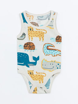 Bask?l? Erkek Bebek ??t??tl? Bodysuit