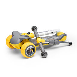 Самокат 3-х кол., желтый, PU, в коробке