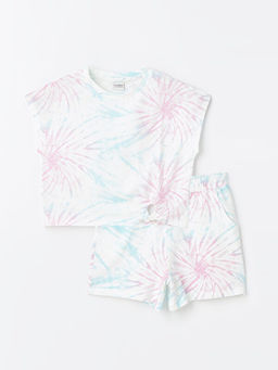 Bisiklet Yaka K?sa Kollu K?z ?ocuk Ti??rt ve ?ort