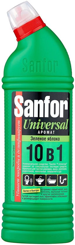 SANFOR Универсал ср-во санитарно-гигиеническое 750мл Зеленое Яблоко