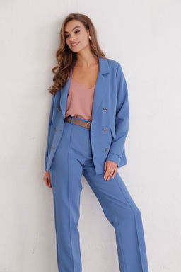 11778 Брюки со стрелками голубые - Martichelli фото 8