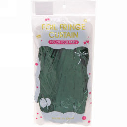 Цена за 2 шт. Занавес фольгированный "Дождь" ш1м, в2м (матовый), Зеленый