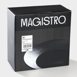Тарелки для пасты Magistro Carbon, d=19,5 см, набор 2 шт, фарфор, чёрные  фото 7