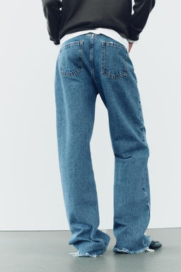 Z1975 MID-WAIST STRAIGHT CUT OUT JEANS - Zara фото 4