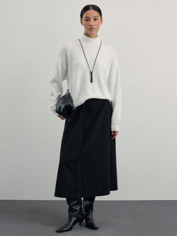 Базовый джемпер с воротником стойкой / Zarina  фото 2