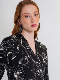 Платье на запах OD-810-2 черный OD-810-2