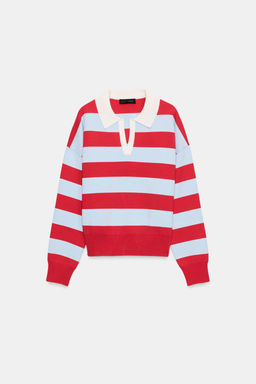 STRIPED POLO JUMPER - Zara фото 6