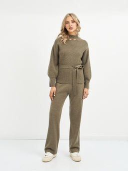 джемпер женский из шерсти с поясом - Glenfield фото 2