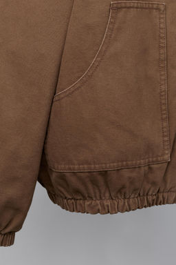 CAZADORA CUELLO CONTRASTE / Marr?n - Zara фото 6