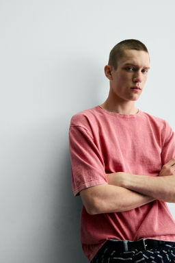 CAMISETA PUNTO ESTRUCTURA FLAM? / Rosa - Zara фото 7