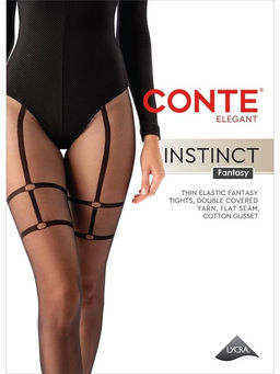 Колготки женские Conte Fantasy INSTINCT (40/1) - nero