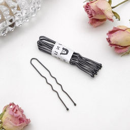 Цена за 50 шт. Шпильки для волос «Классика», набор 10 шт., 5 см, чёрные
