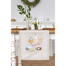 Дорожка на стол Пасхальные куличи 40*146 см, 100% хл, саржа 190 гр/м2 - Этель фото 7