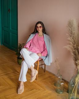 Свитшот с V-образным вырезом 93.4.2 - Elena sorti фото 11