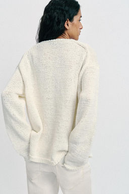 JERSEY PUNTO ESCOTE PICO / Crudo - Zara фото 6